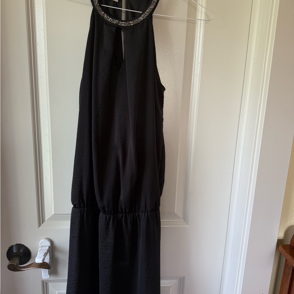 Promod Black Halter Sundress Cocktail